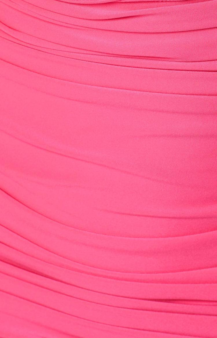 Mae Pink Cross Neck Mini Dress Product Image