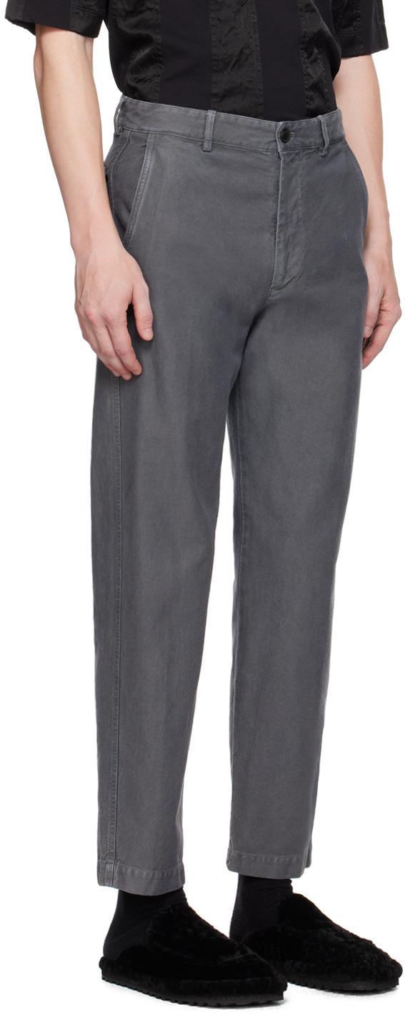 DRIES VAN NOTEN Gray Four-pocket Denim Trousers In 802 Grey Product Image