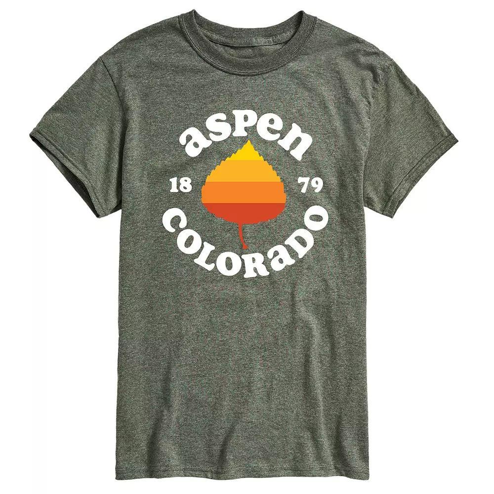 Men's Aspen Colorado Graphic Tee, Size: Large, Grey Blue Product Image