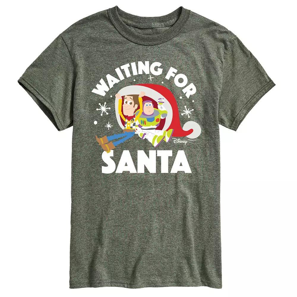 Disney / Pixars Toy Story Woody & Buzz Lightyear Mens Waiting For Santa Graphic Tee Product Image