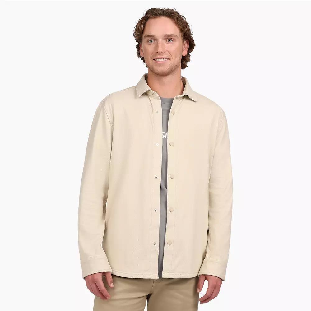 Men's Quiksilver Knit Button Down Shirt, Size: XL, Eclipse Product Image