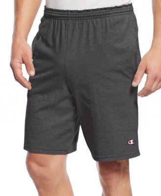 Mens Champion Jersey Shorts Granite Grey Product Image