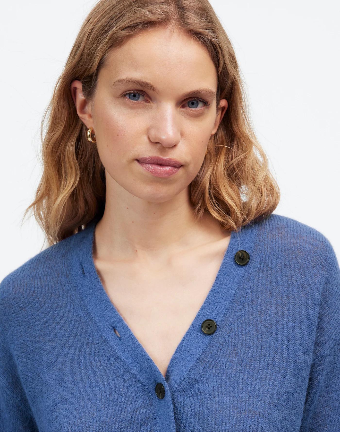 Alpaca-Blend V-Neck Cardigan Product Image