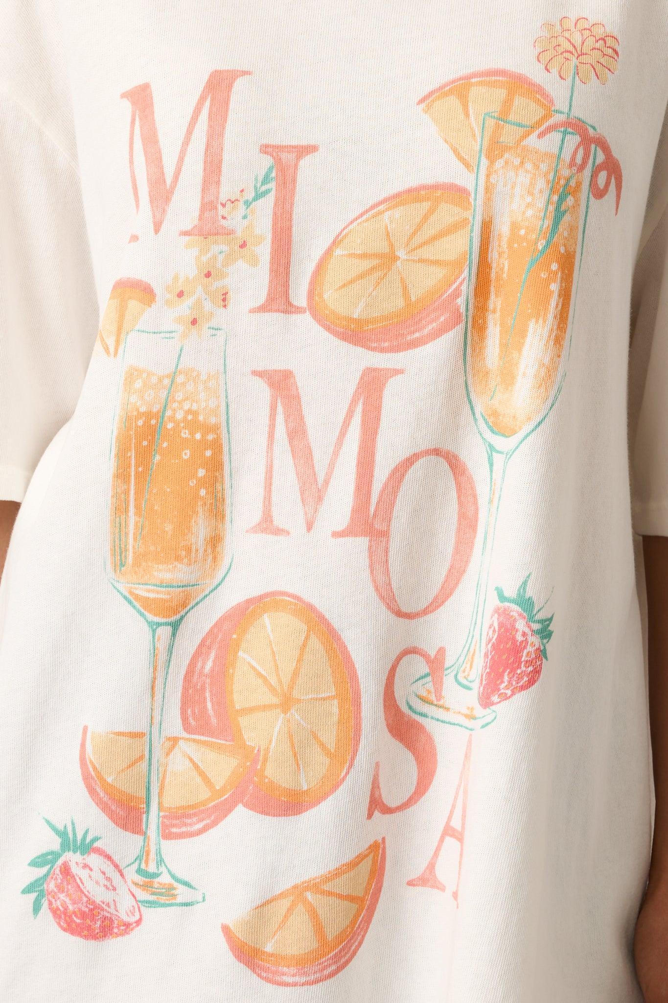 Z Supply Ivory Cotton Mimosa SoCal Oversized Tee Product Image