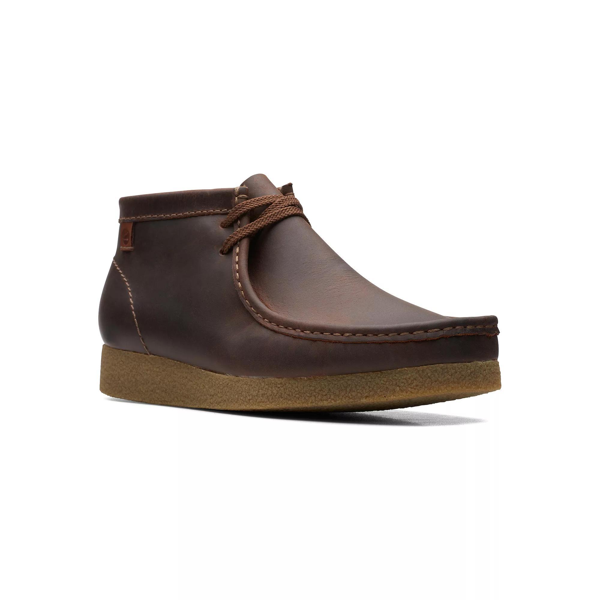 Clarks® Shacre Men's Leather Chukka Boots, Size: 8, Beeswax Product Image
