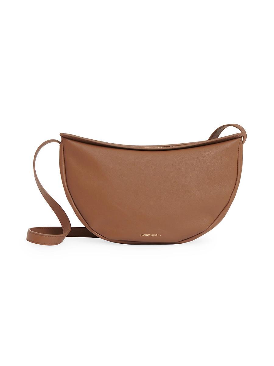 Womens Moon Leather Sling Bag Product Image