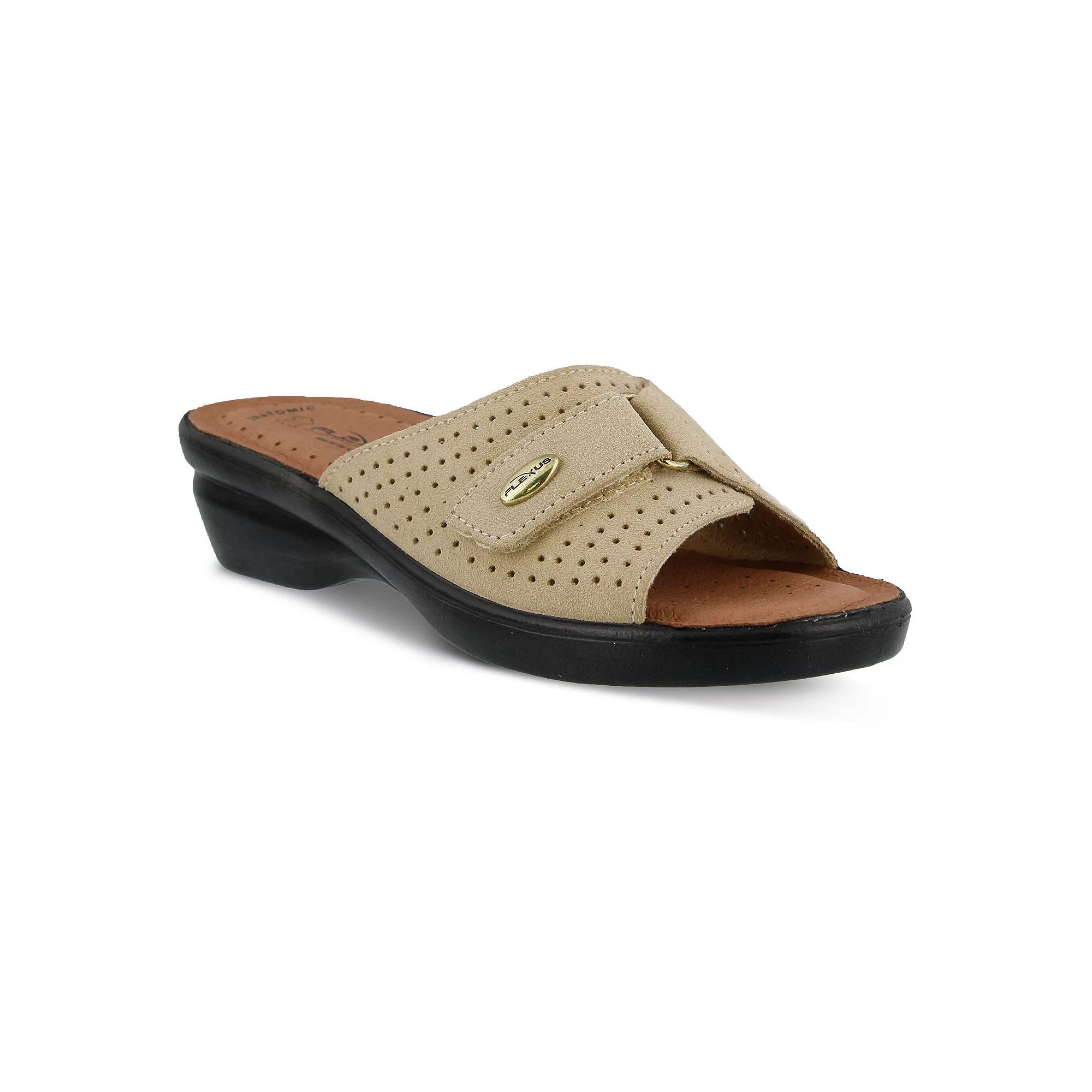 Flexus by Spring Step Kea Women's Suede Slide Sandals, Size: 39, Beige Product Image