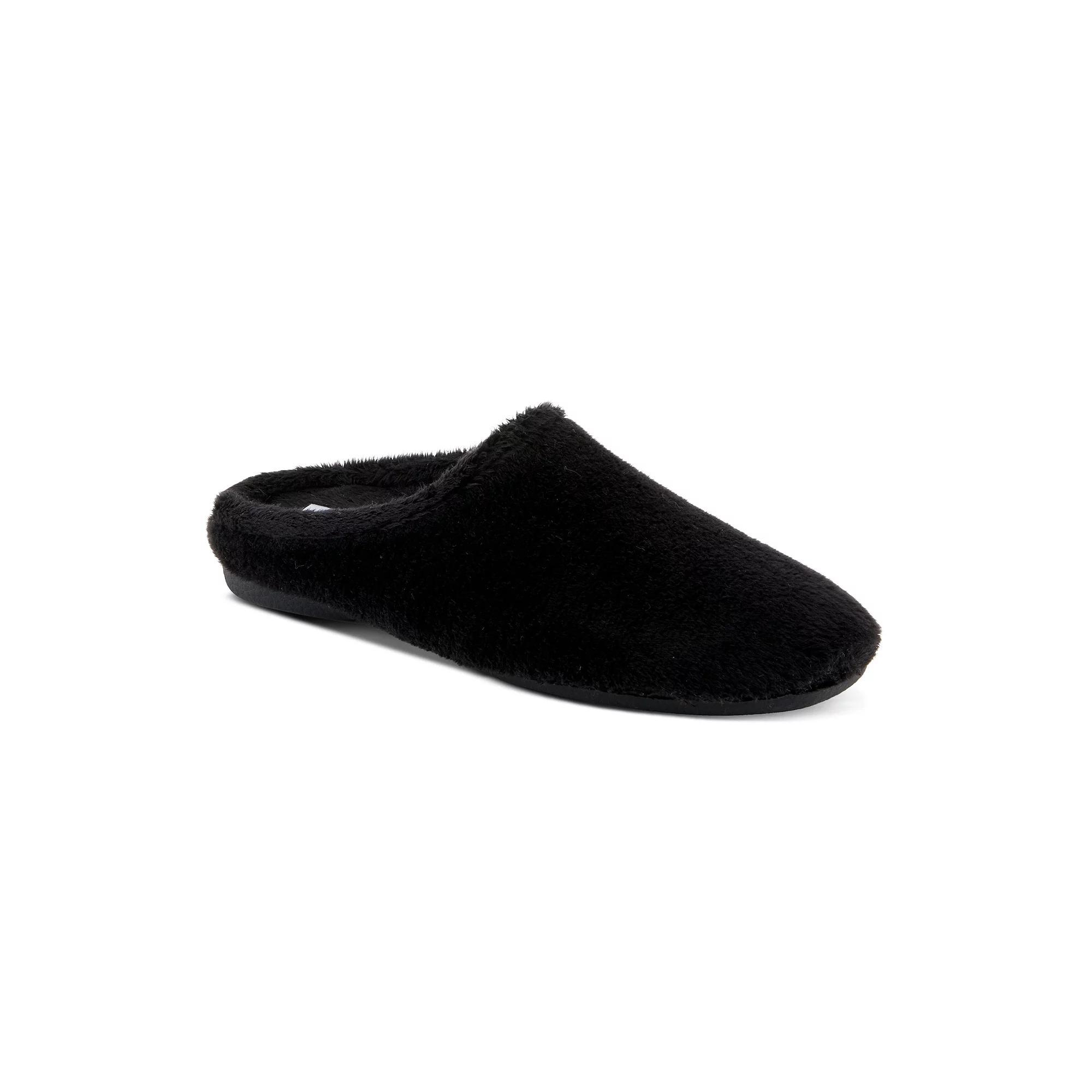 Flexus by Spring Step Women's Inaba Velour Slippers, Size: 39, Black Product Image