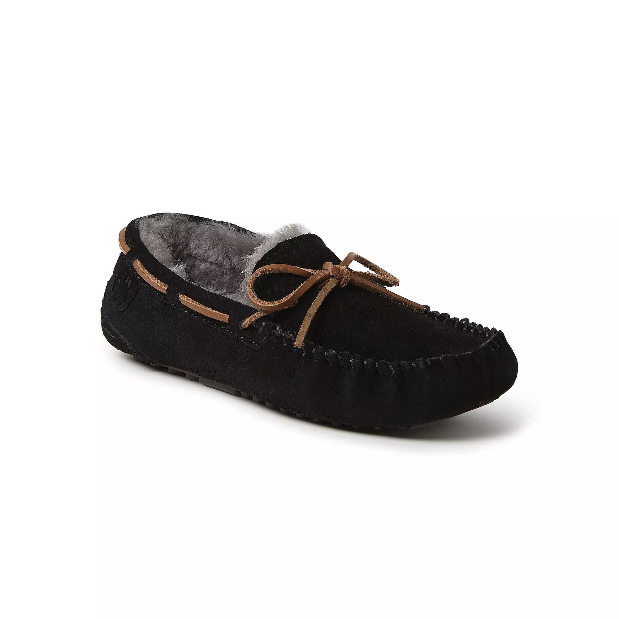 Fireside By Dearfoams Victor Shearling Mens Moccasin Slippers Product Image