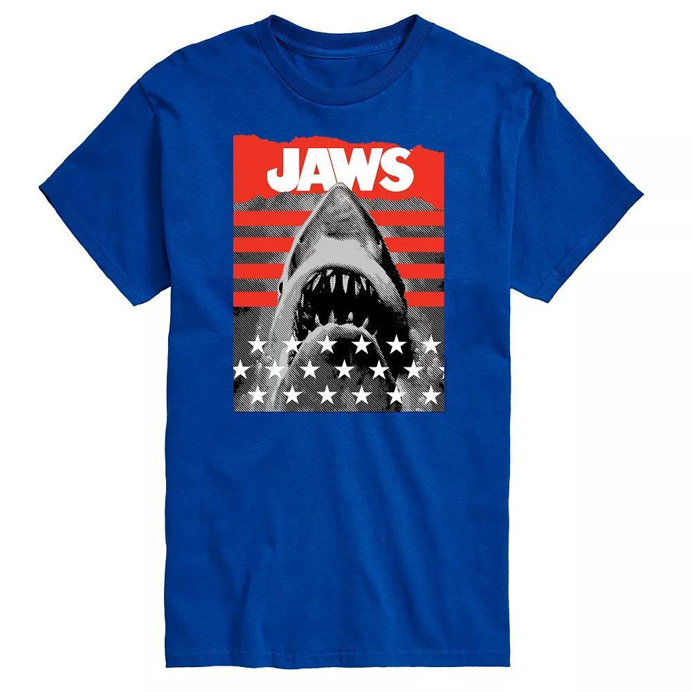 Big & Tall Jaws and Stripes Tee, Men's, Size: 3XB, Blue Product Image