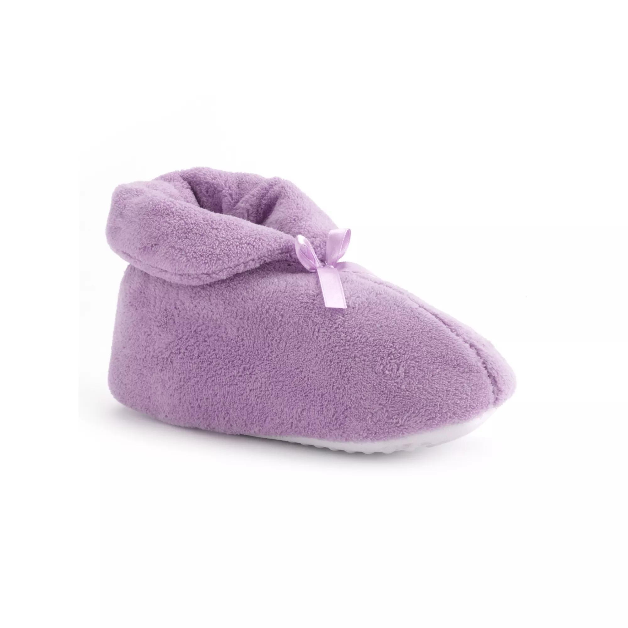 MUK LUKS Women's Bootie Slippers, Size: Small, Black Product Image