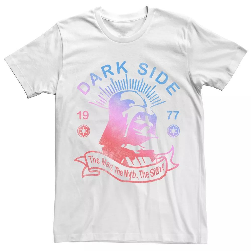 Men's Star Wars Darth Vader Ombre Portrait Tee, Size: Small, White Product Image