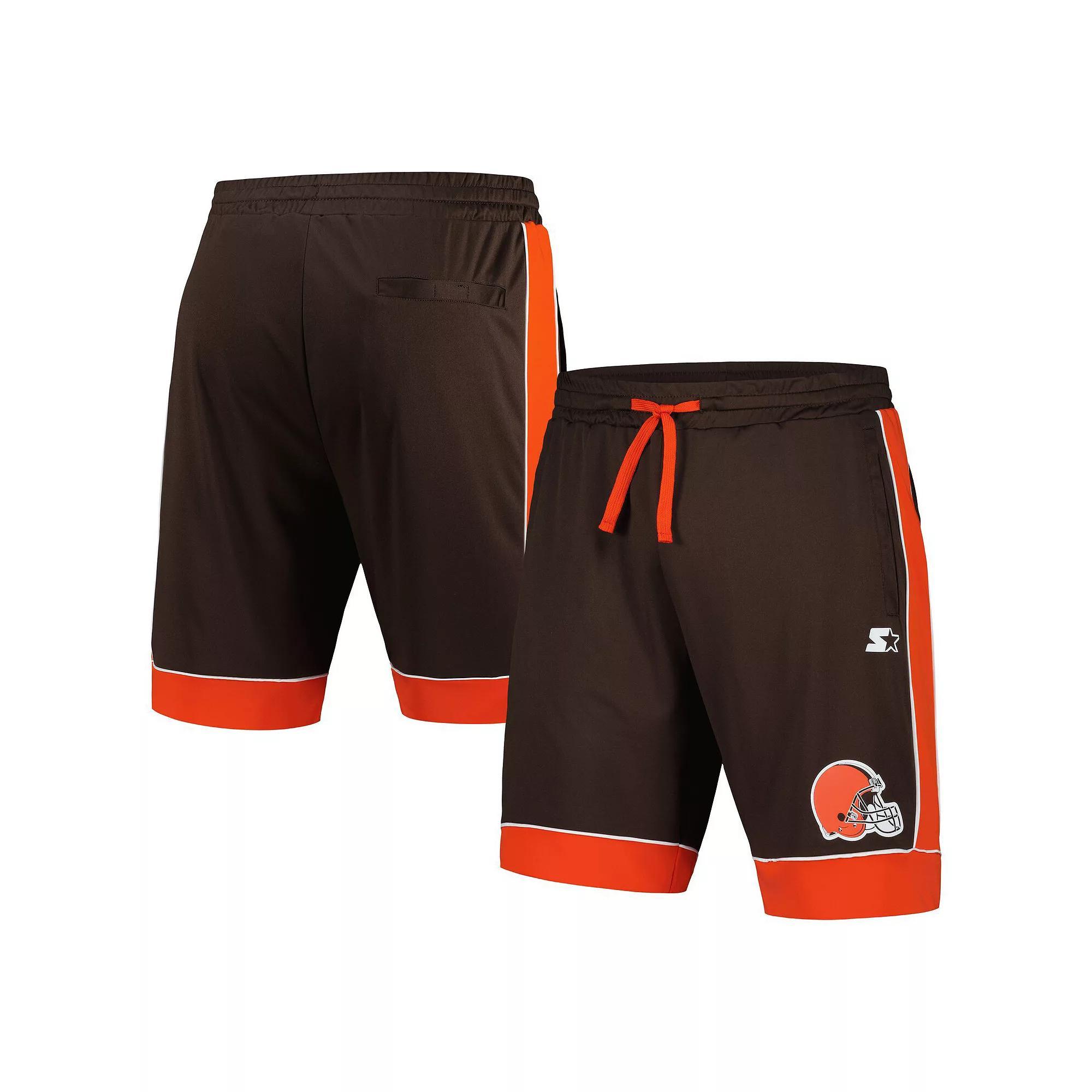 Men's Starter Brown/Orange Cleveland Browns Fan Favorite Fashion Shorts, Size: XL Product Image