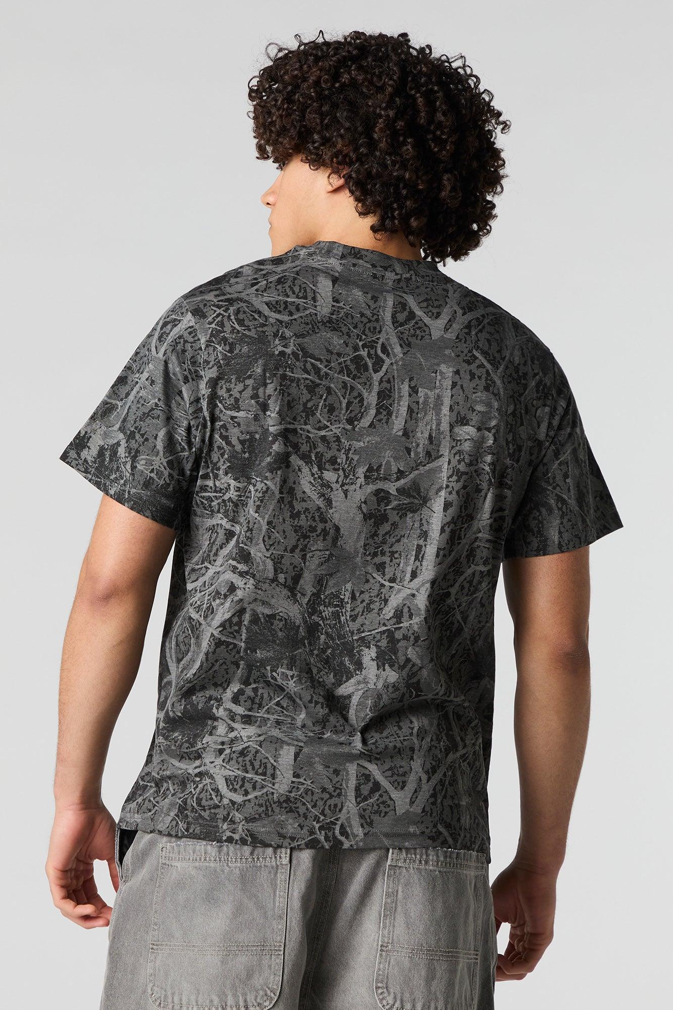 Camo Print T-Shirt Male Product Image
