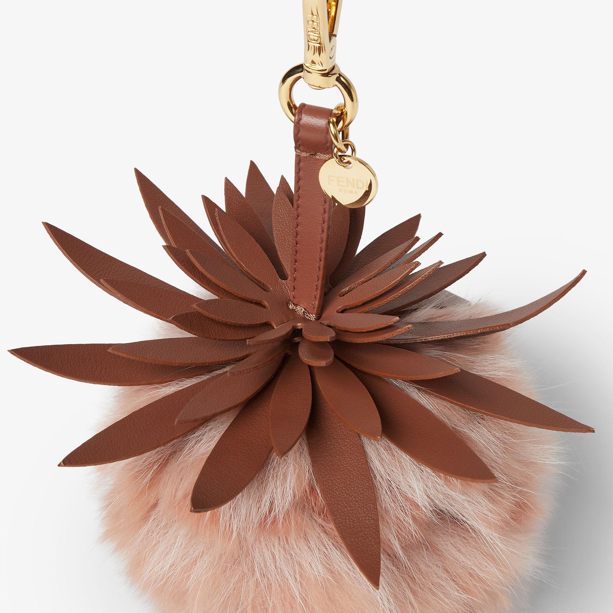 Fendi Pineapple CharmPink fox and rabbit fur charm Product Image