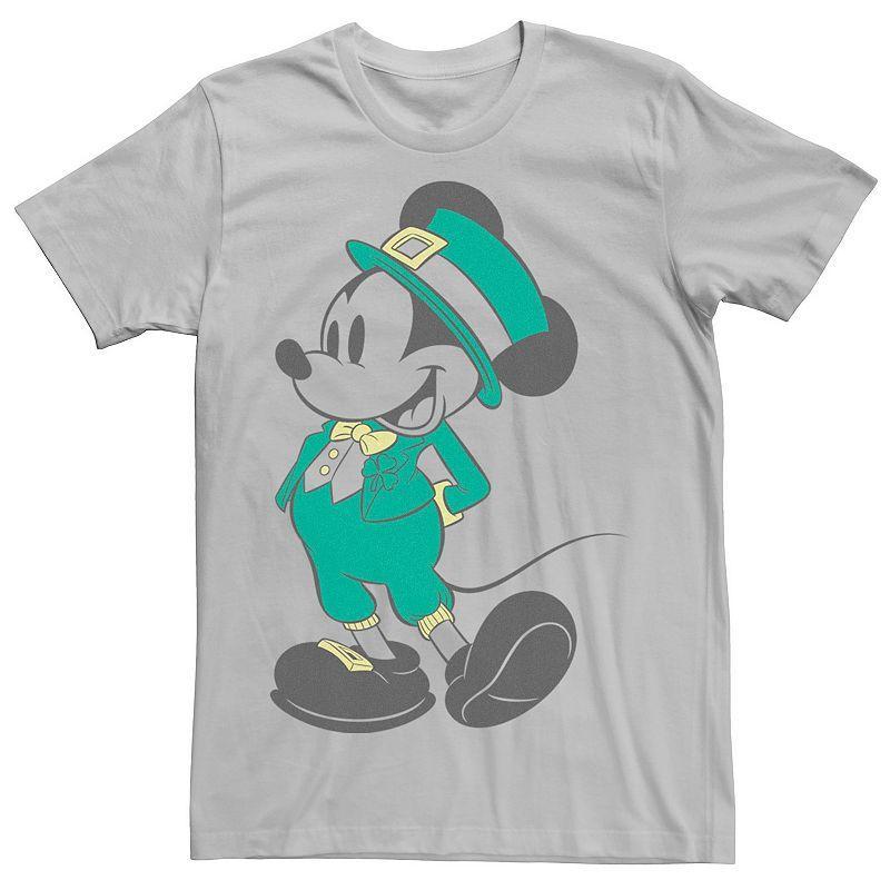 Disney's Mickey Mouse Men's St. Patrick's Day Leprechaun Outfit Tee, Size: 3XL, Silver Product Image