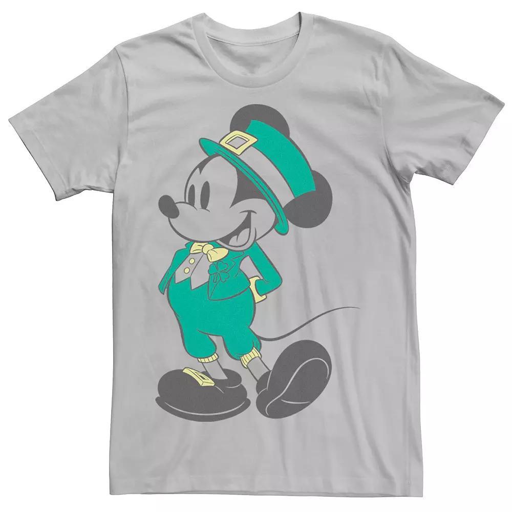 Disney's Mickey Mouse Men's St. Patrick's Day Leprechaun Outfit Tee, Size: 3XL, Silver Product Image