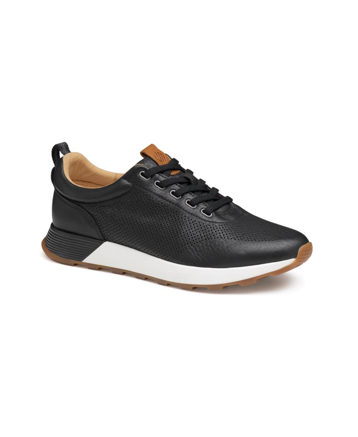Johnston  Murphy Mens Kinnon Perforated Leather Sneakers Product Image