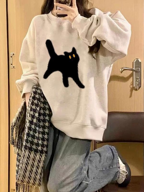 American Retro Oversize Sweatshirts Product Image