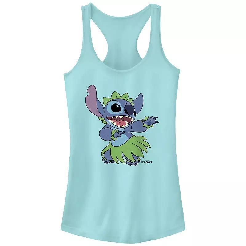 Disneys Lilo & Stitch Hula Dance Juniors Racerback Tank Top, Girls Product Image