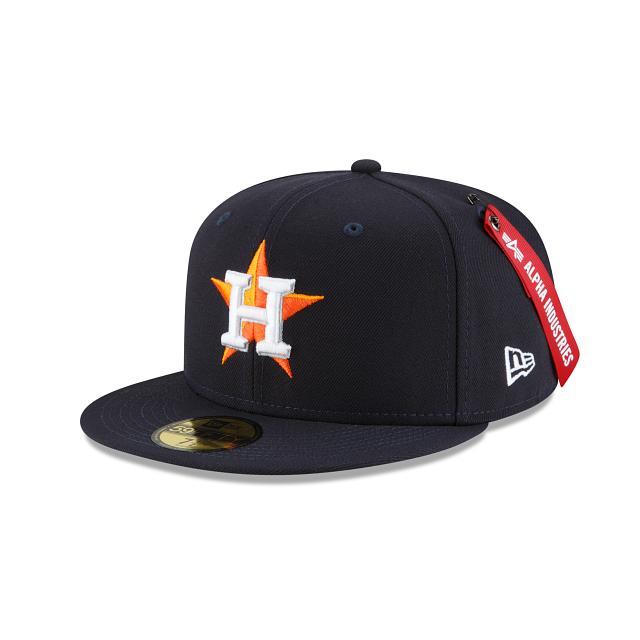 Alpha Industries X Houston Astros Dual Logo 59FIFTY Fitted Hat Male Product Image