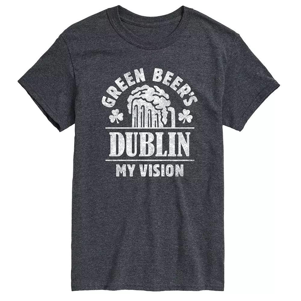 Big & Tall Green Beers Dublin My Vision Tee, Mens Product Image