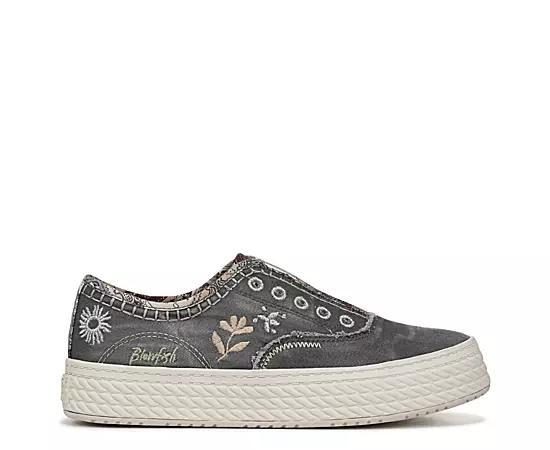 Blowfish Malibu Super Sweet Womens Slip-On Sneakers Grey Product Image