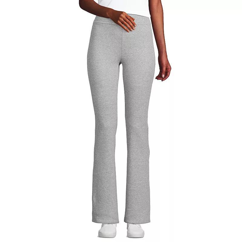 Women's Lands' End High Rise Serious Sweats Fleece Lined Bootcut Pants, Size: Small, Washed Green Product Image