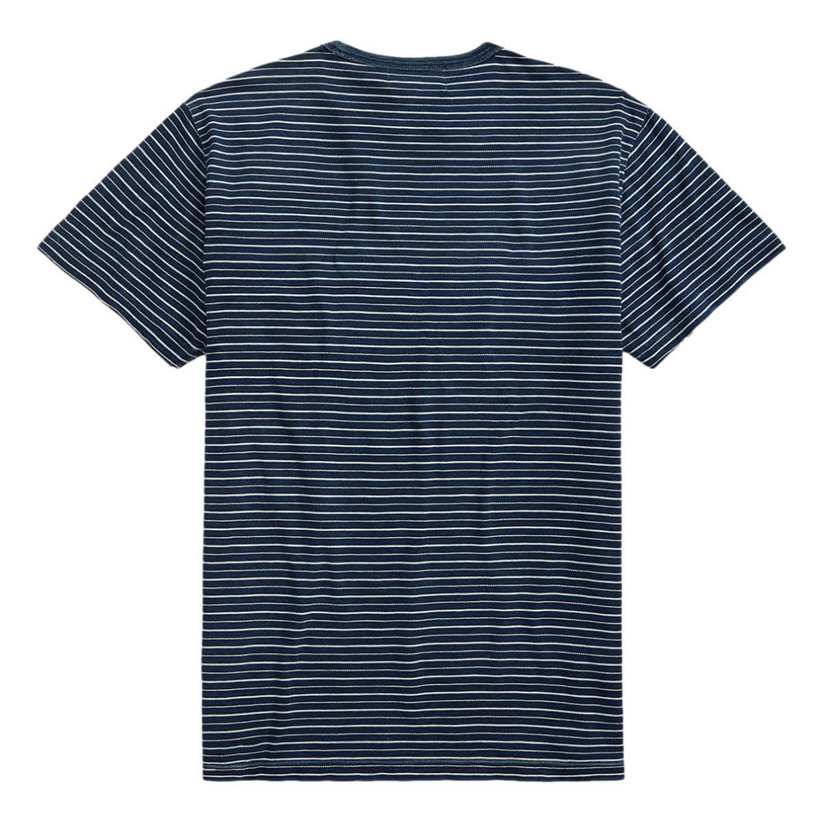 Indigo Striped Jersey T-Shirt Indigo Multi Product Image