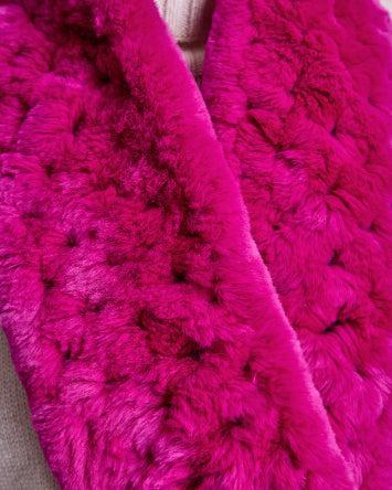 Knitted Rex Rabbit Scarf Product Image