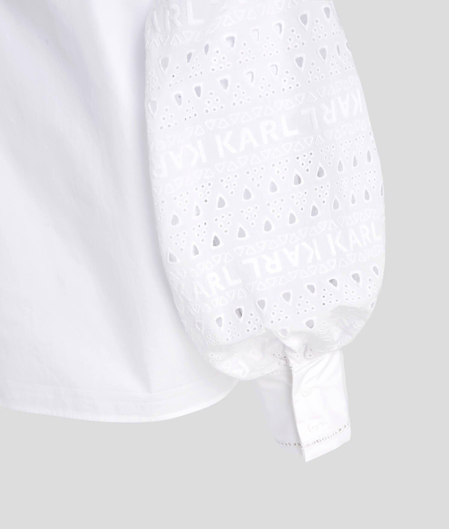 BRODERIE ANGLAISE OFF-SHOULDER SHIRT Product Image