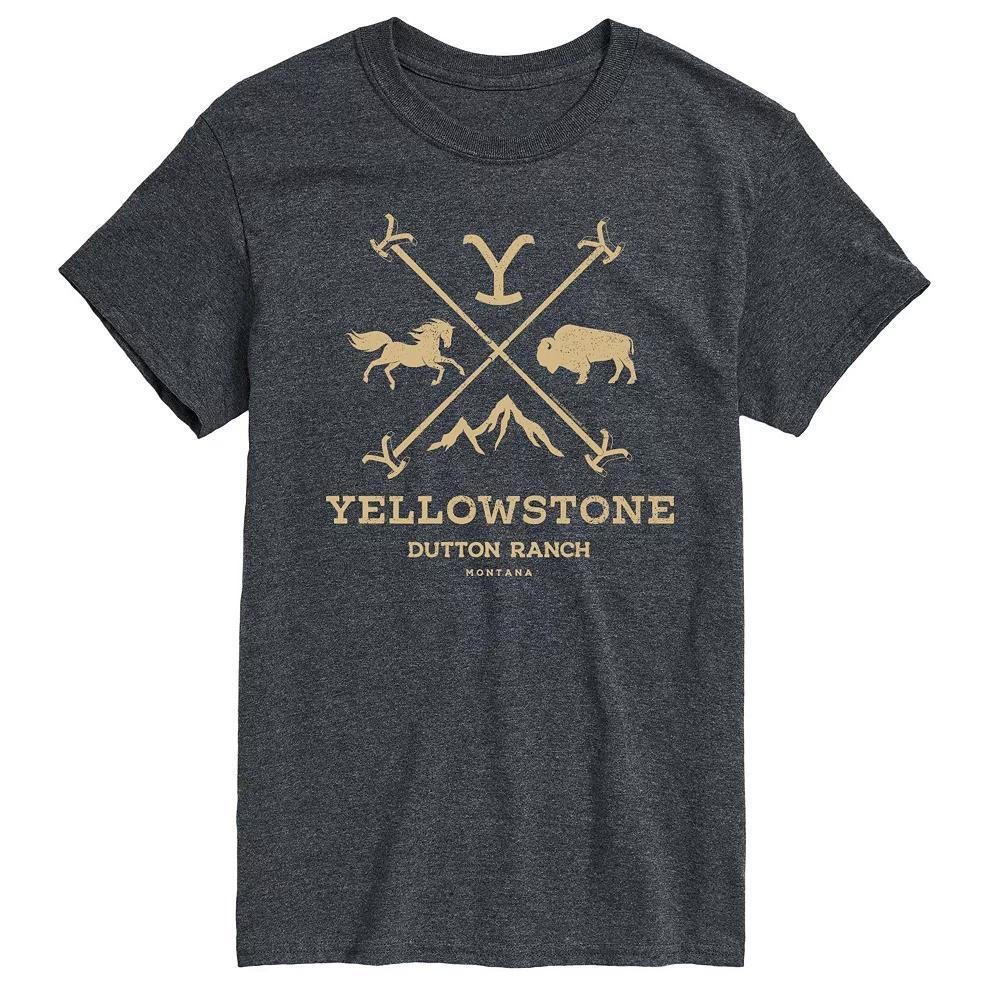 Big & Tall Yellowstone Iron Logo Graphic Tee, Mens Product Image