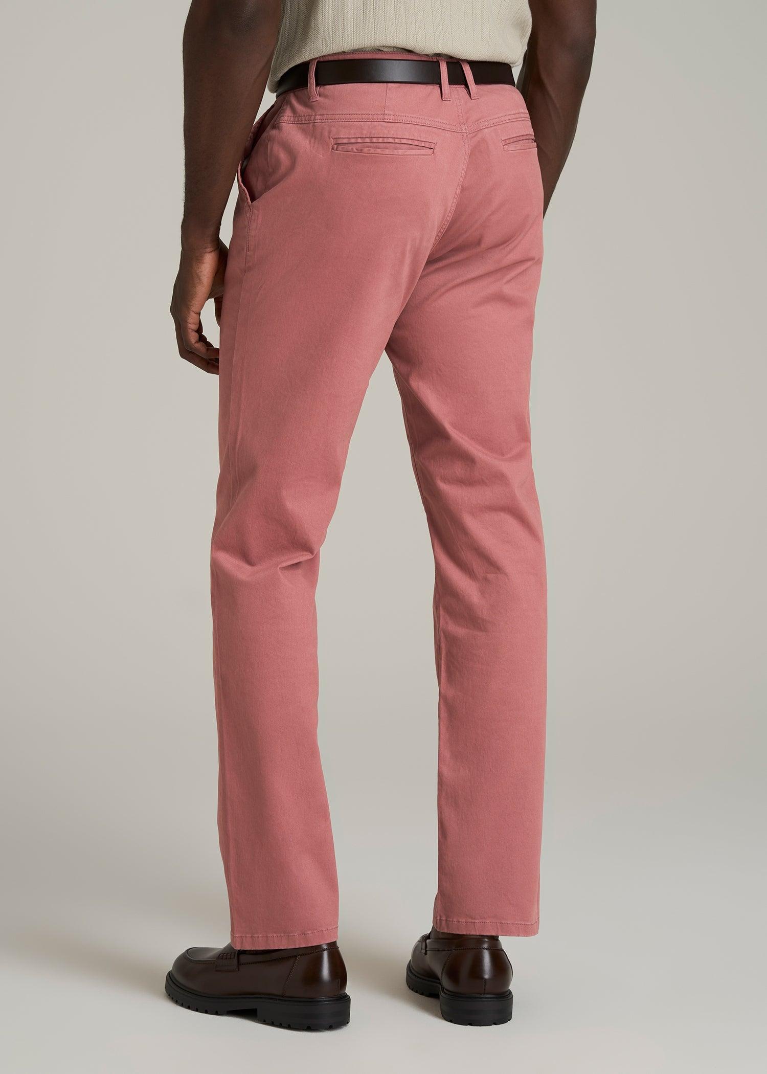 Mason Relaxed Chinos for Tall Men in Withered Rose Product Image