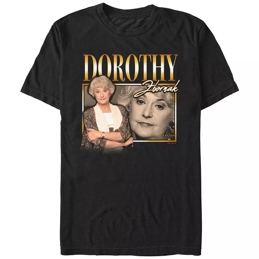 Men's The Golden Girls Dorothy Zbornak Portraits Graphic Tee, Size: Large, Black Product Image