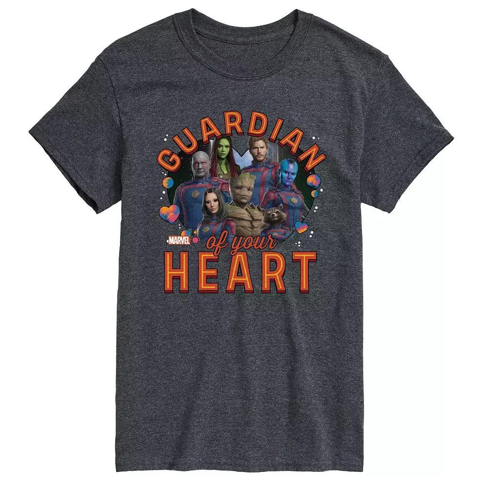 Mens Marvel Guardians Of The Galaxy Guardian Of Your Heart Graphic Tee Heather Grey Product Image