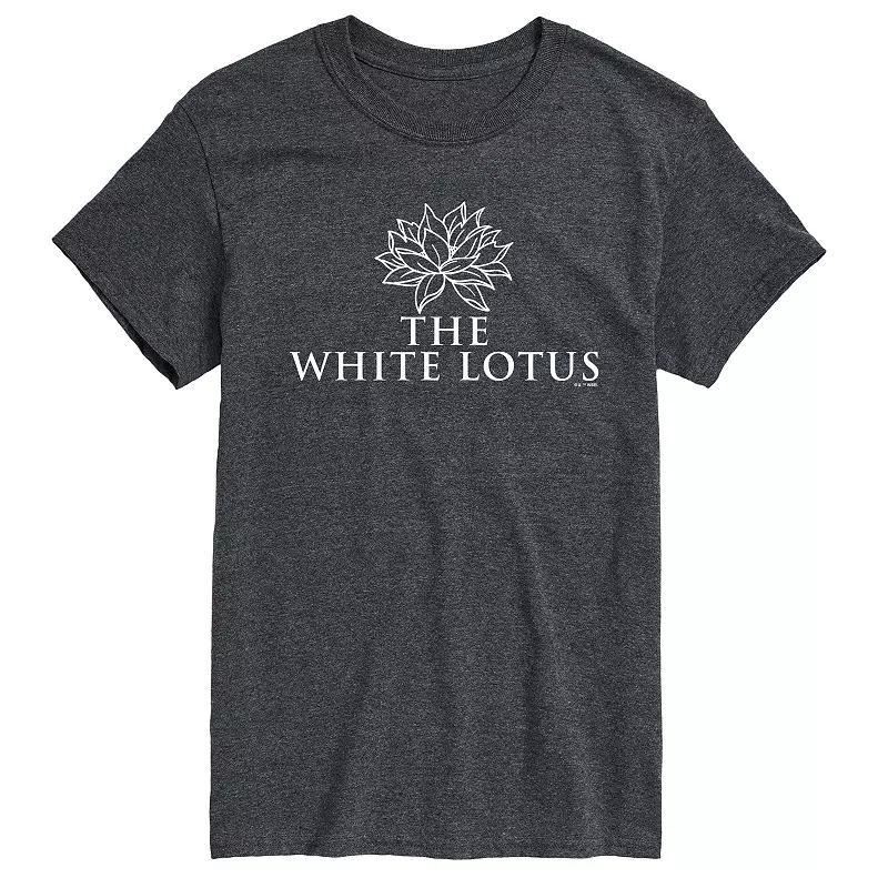 Mens White Lotus Logo Graphic Tee Red Product Image