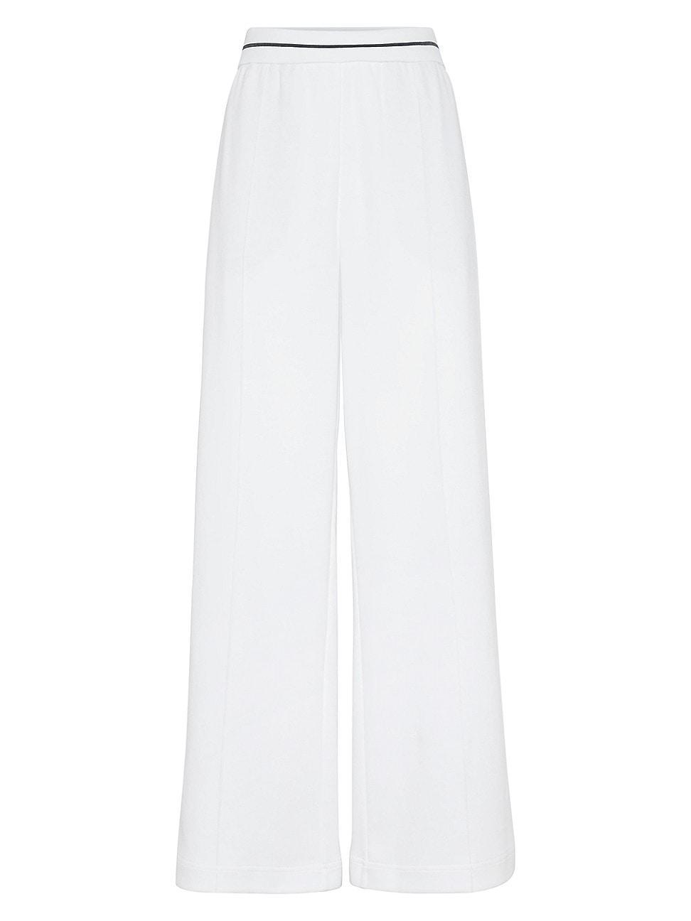 Womens Techno Cotton Piqu Loose Trousers Product Image