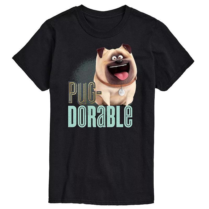 Mens The Secret Life of Pets Pug-Dorable Graphic Tee Product Image