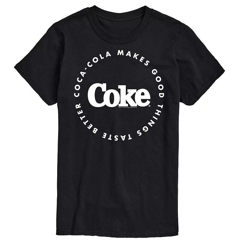 Men's Coca-Cola Things Taste Better Graphic Tee, Size: XL Tall, Blue Product Image