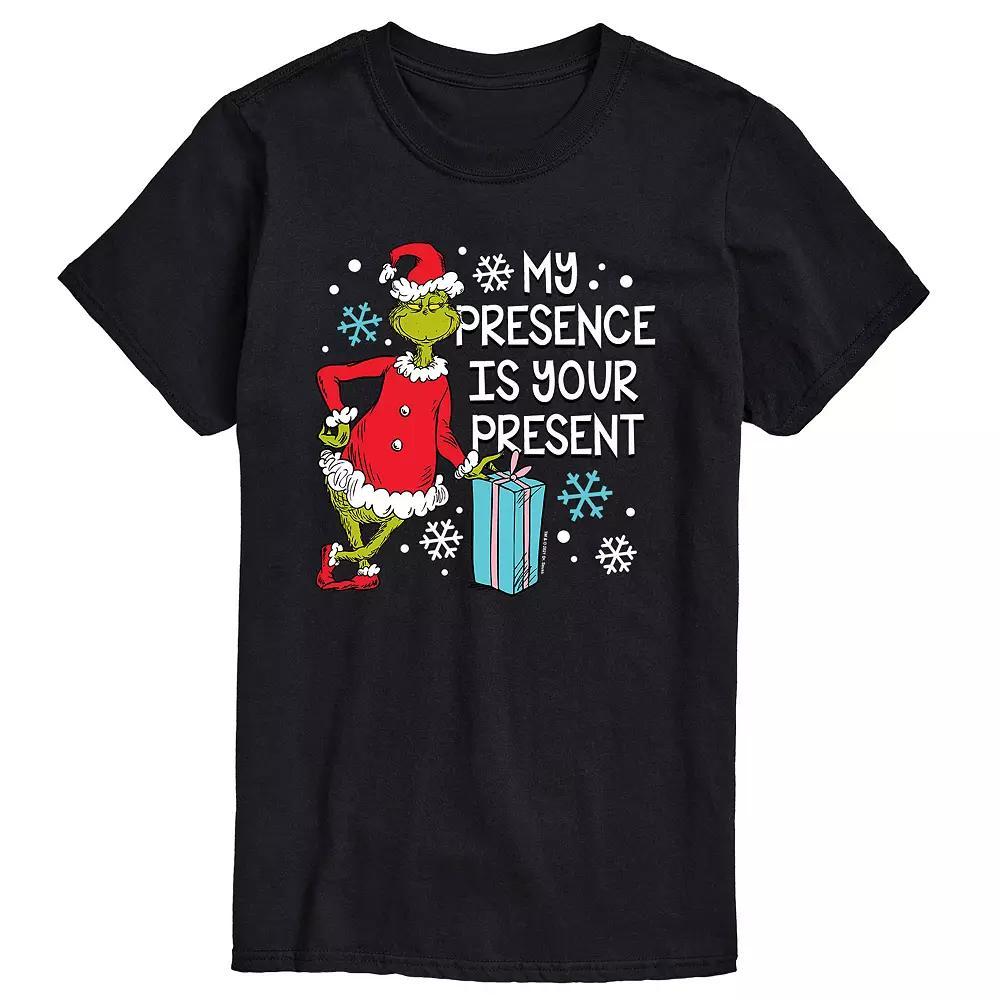 Big & Tall My Presence The Is Your Present Graphic Tee, Men's, Size: Large Tall, Black Product Image
