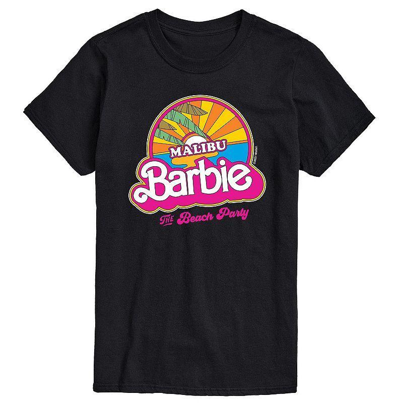 Big & Tall Barbie Malibu Barbie Graphic Tee, Mens Blue Product Image