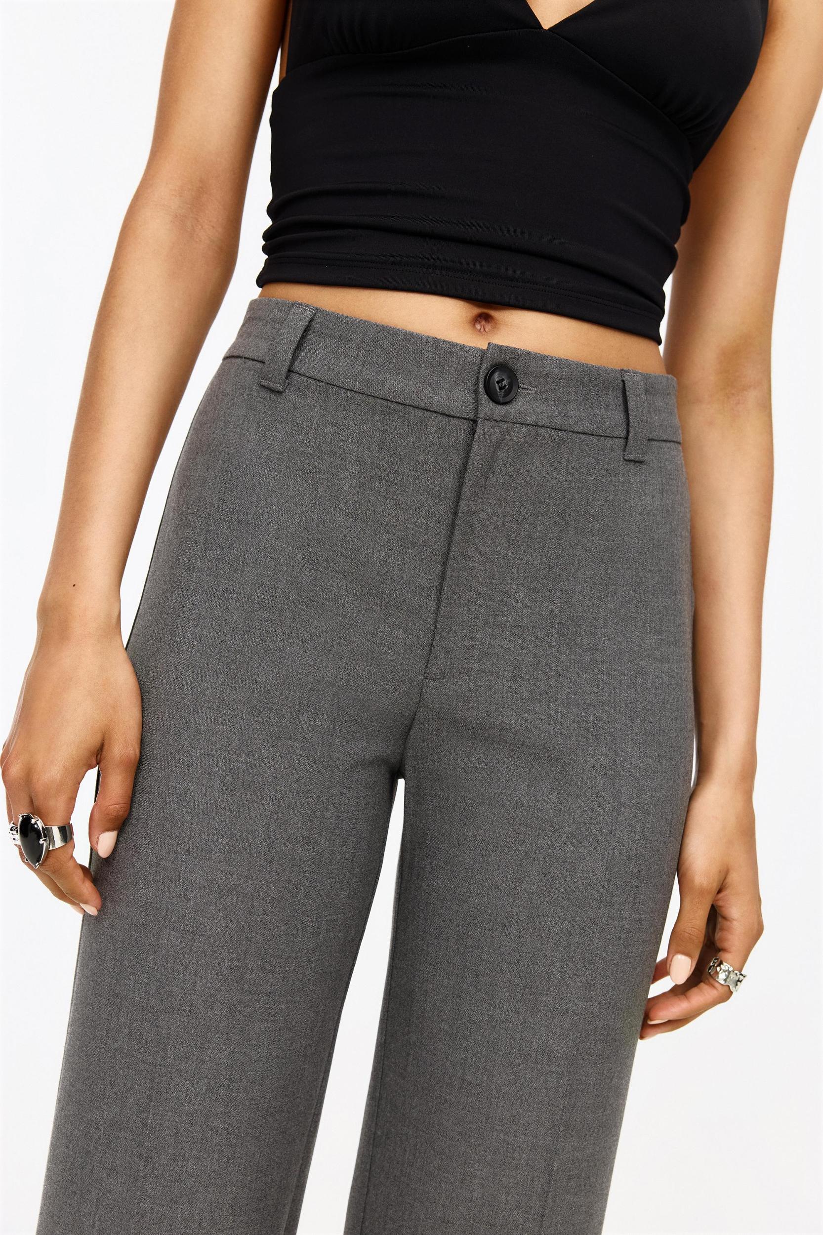 High-waist straight-leg smart pants Product Image