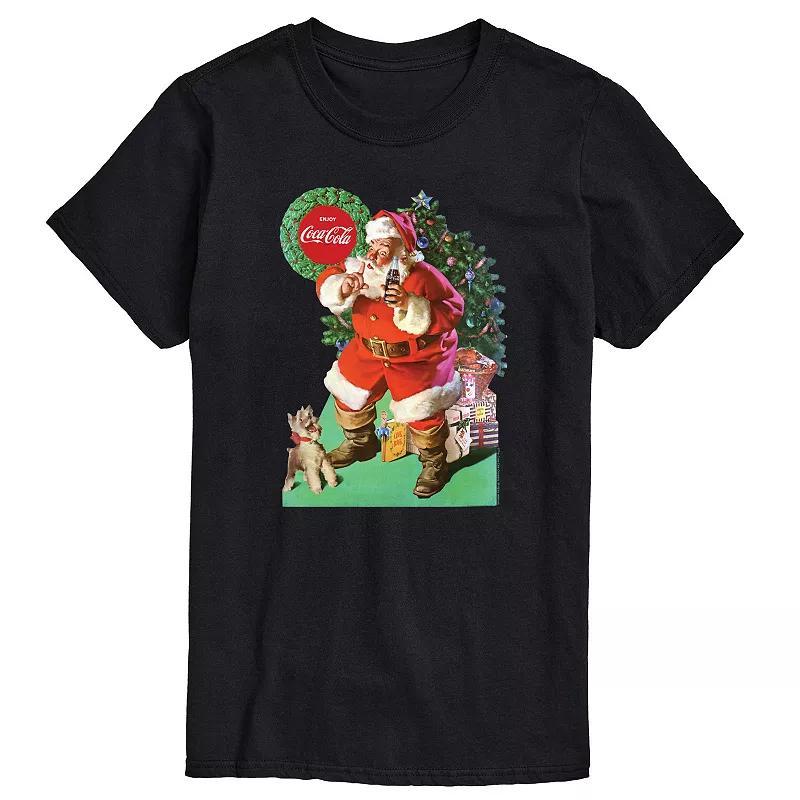 Mens CocaCola Vintage Santa With Dog Tee Product Image