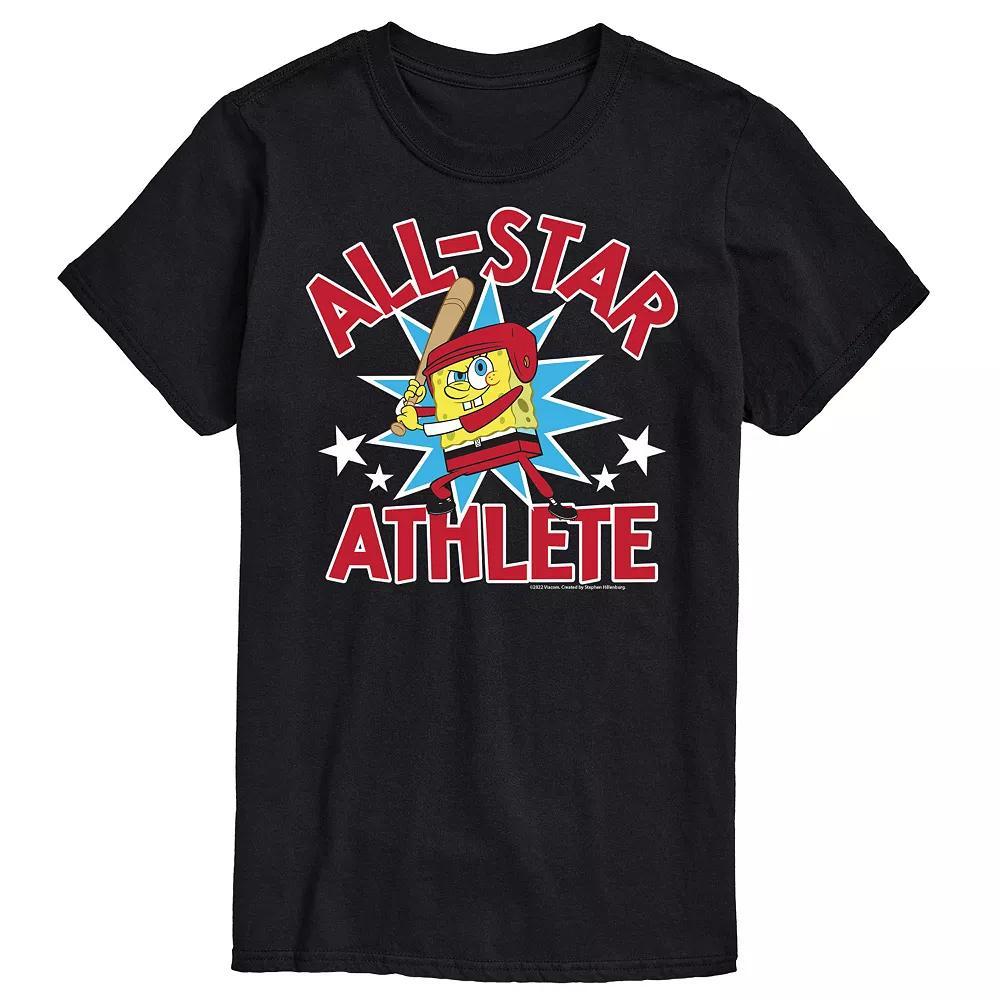 Men's SpongeBob SquarePants All Star Tee, Size: Medium, Black Product Image