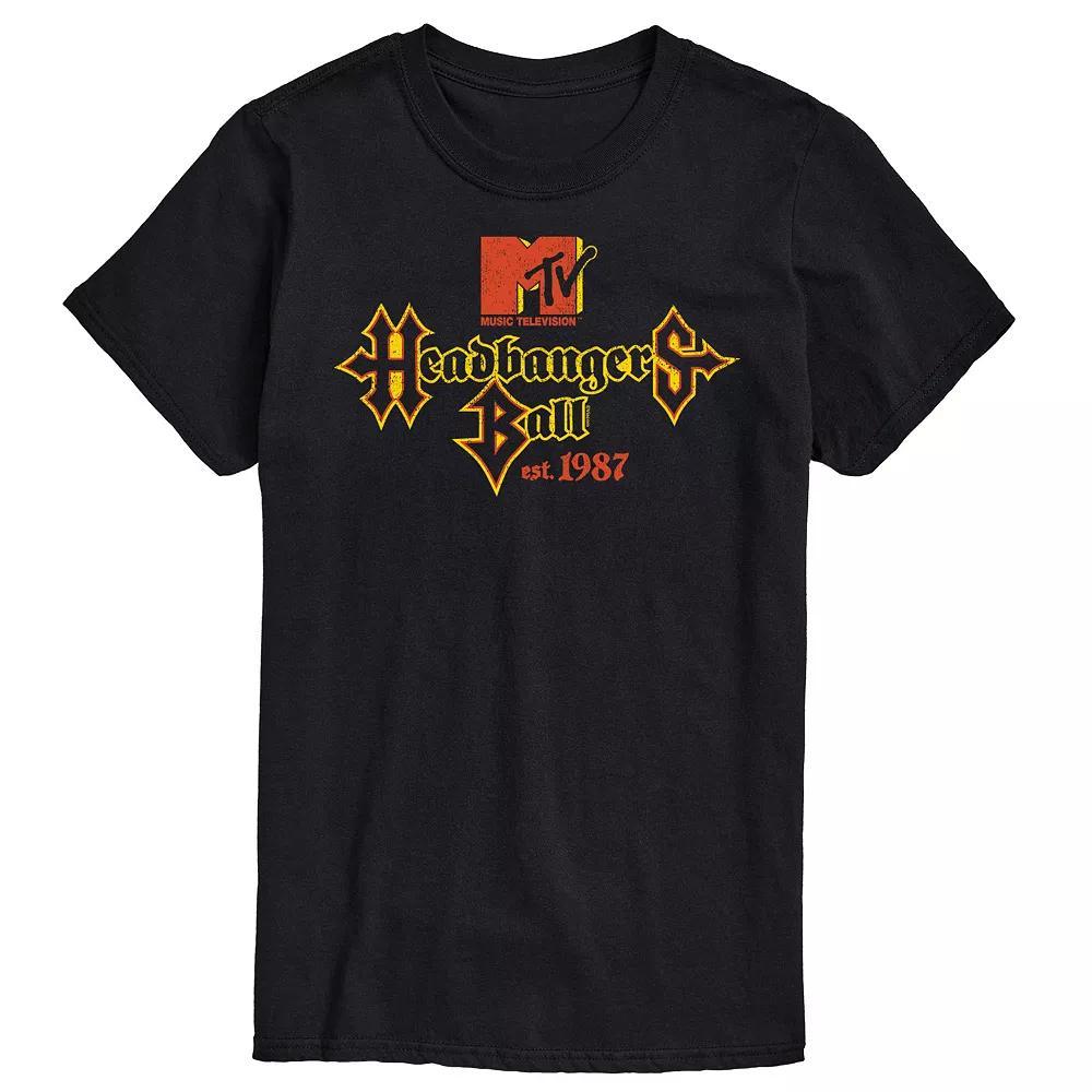 Big & Tall Head Bangers Ball 87 Graphic Tee, Mens Blue Product Image