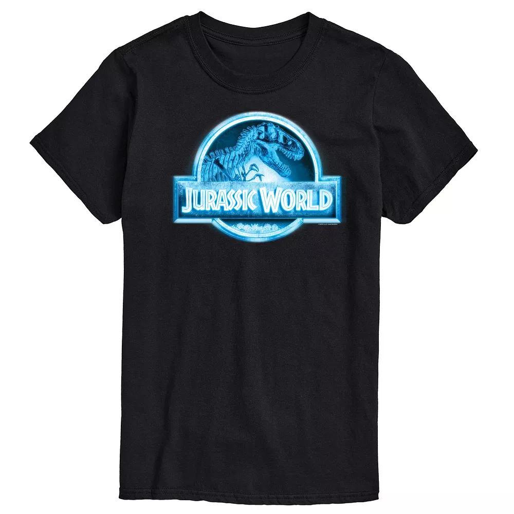 Mens Jurassic World Night Vision Graphic Tee Blue Product Image