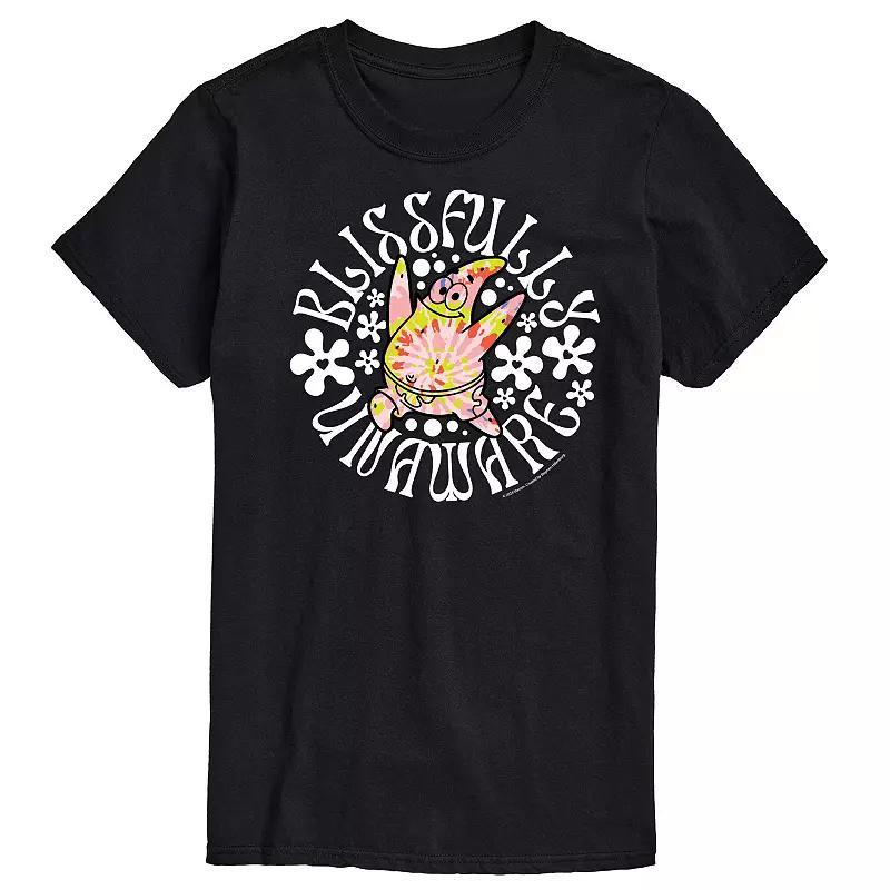 Mens SpongeBob SquarePants Blissfully Unaware Graphic Tee Product Image