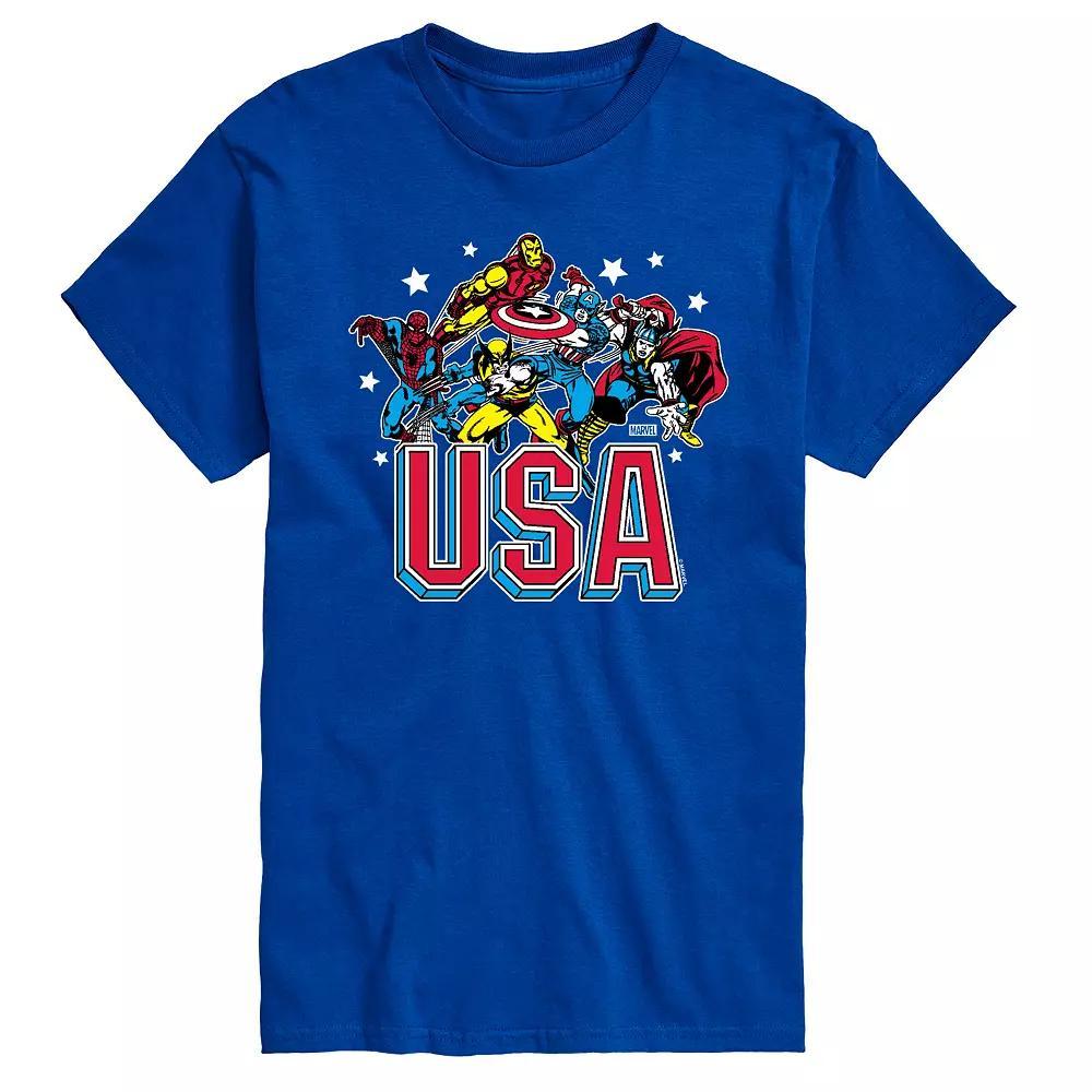 Mens Marvel USA Graphic Tee Product Image