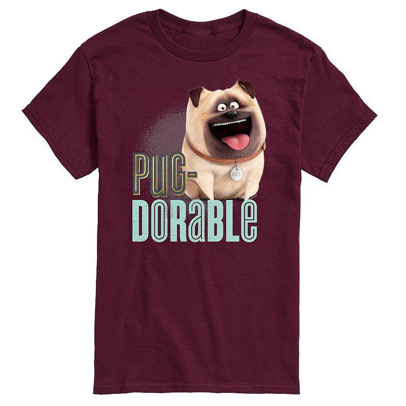 Mens The Secret Life of Pets Pug-Dorable Graphic Tee Product Image
