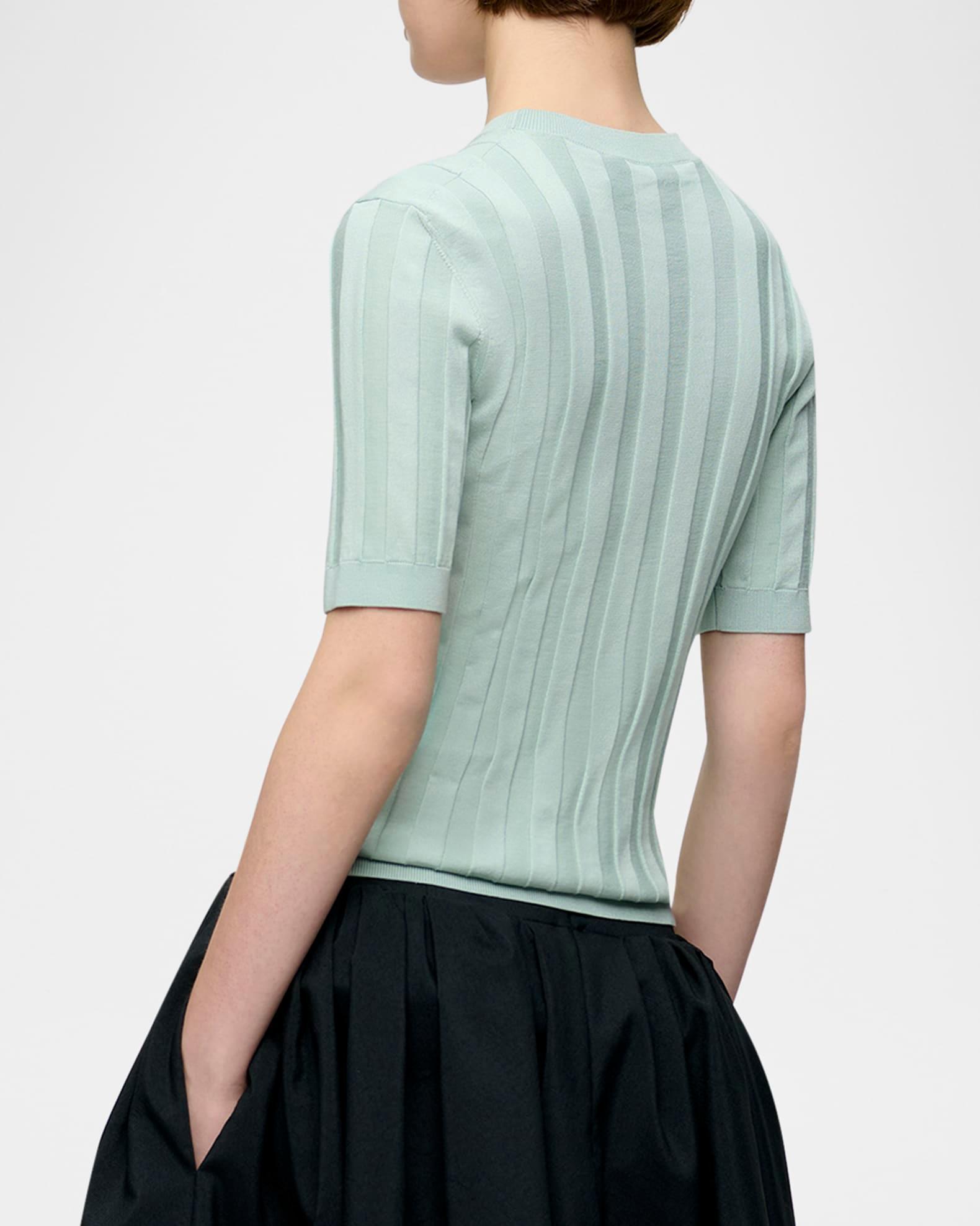Deeda Crewneck Wide Rib Sweater Product Image